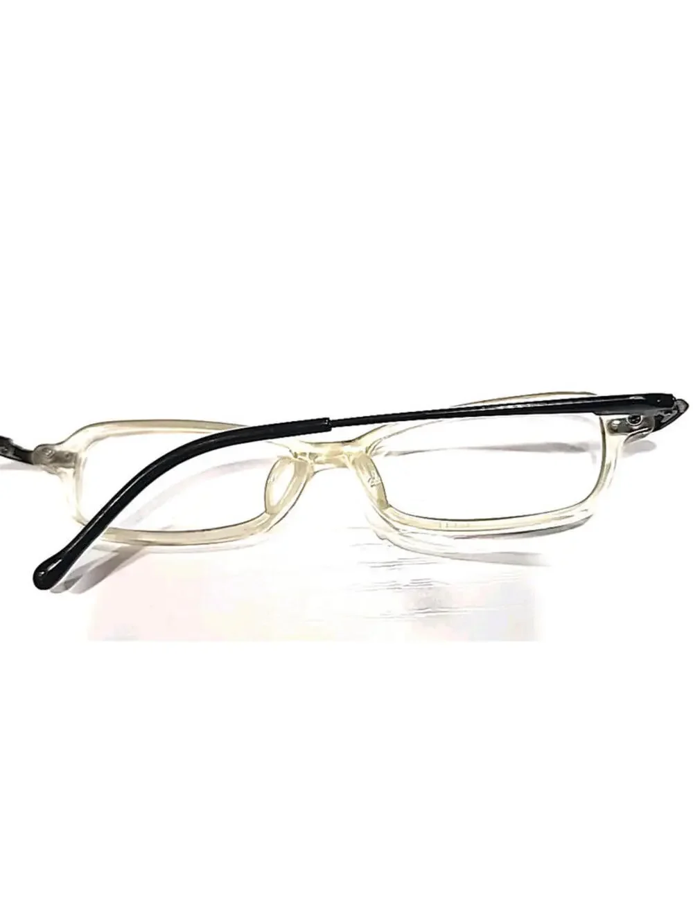 Ray Ban Jr RB1509 3500 Sm Kids Youth Clear Black Rectangle Eyeglasses 44-14 120